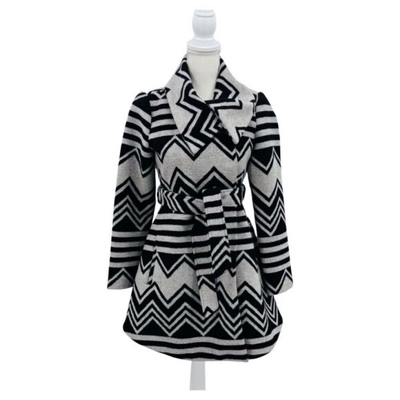 Jack Jacket Coat Azteca Black Gray Size XS - Picture 1 of 10